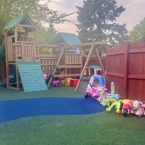 Playground equipment for kids at Fantasy Island Schools Chicago