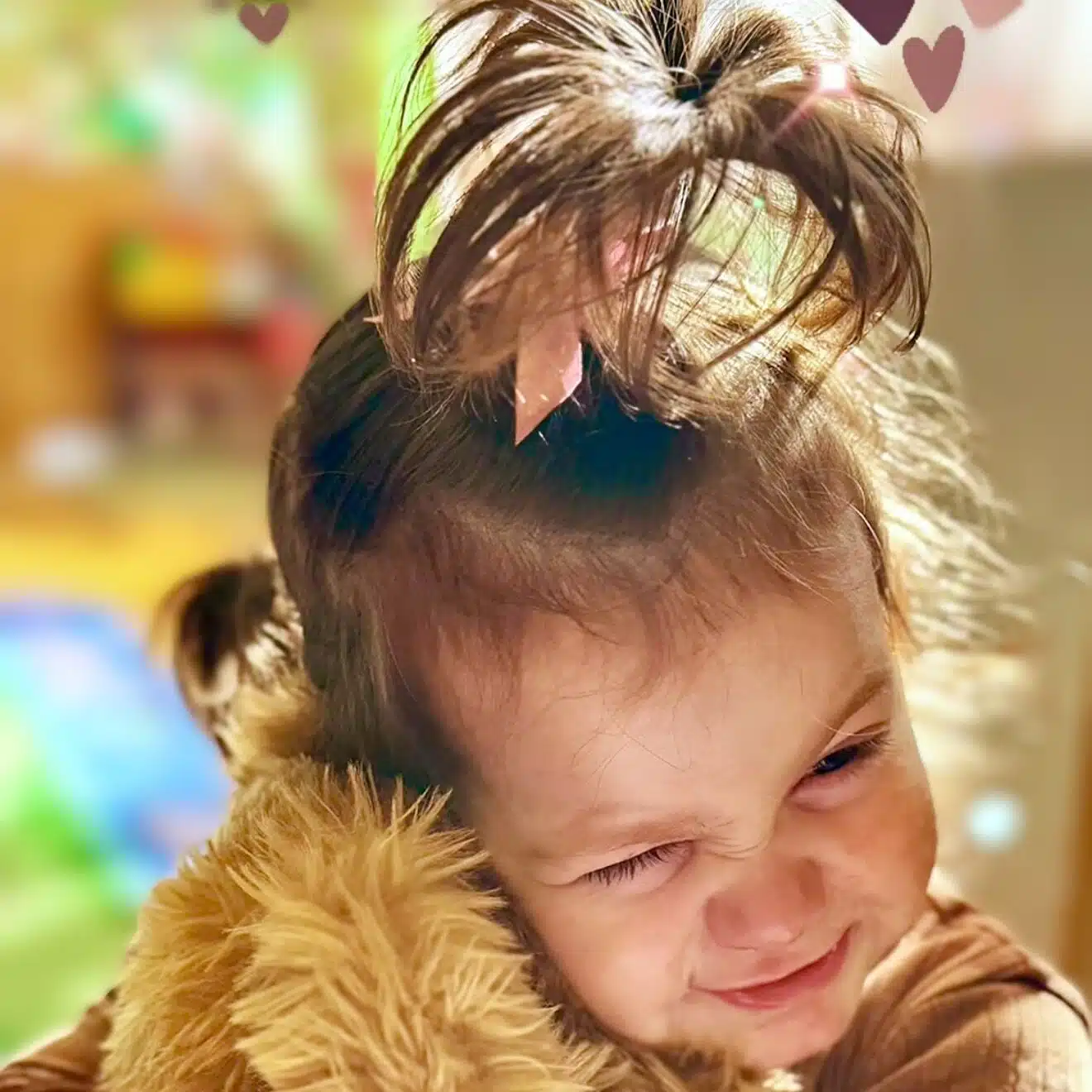 Smiling child at preschool playtime