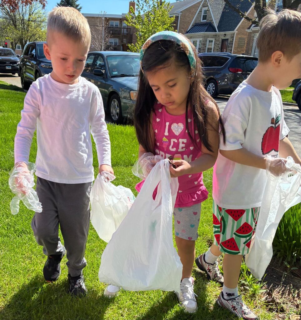 Children learning outdoors at Fantasy Island Schools for Kids, Chicago